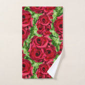Chemin Rouge Roses Fleur Garland (Serviette à main)