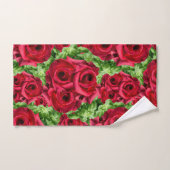 Chemin Rouge Roses Fleur Garland (Serviette à main)