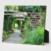 Chemin spirituel Plaque inspirationnelle (Côté)