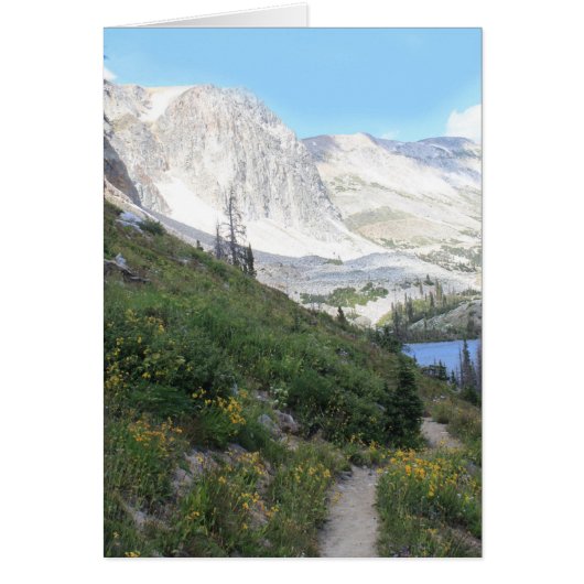 Chemin vers la carte de voeux du lac Marie (Devant)