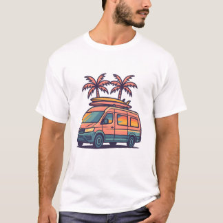 Chemin Vibes Camper Van Vacation T-shirt