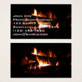 Cheminée Chaleureuse Photographie de scène hiverna (Devant & derrière)