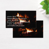 Cheminée Chaleureuse Photographie de scène hiverna (Bureau)