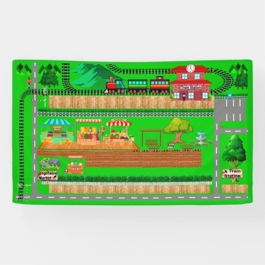 Chemins de gare pour voitures 3x5 Bannière (Horizontal)