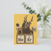 Chemisch beer ontdekte bier briefkaart (Staand voorkant)