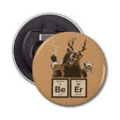 Chemisch beer ontdekte bier button flesopener (Voorkant)