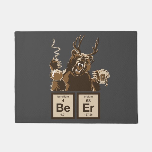 Chemisch beer ontdekte bier deurmat (Voorkant)