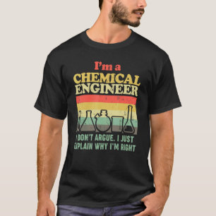 Chemisch ingenieur Chemicaliënleraar T-shirt