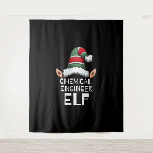 Chemisch ingenieur Elf kerstFeestdagen Wandkleed