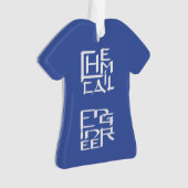 Chemisch ingenieur karakter ornament (voorkant)