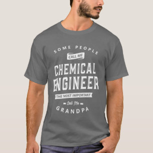 Chemisch ingenieur Opa Grappige Jobtitel meisje T-shirt