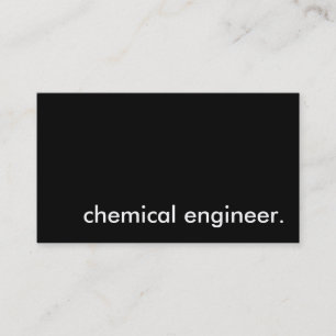 chemisch ingenieur. visitekaartje