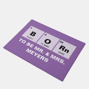 Chemisch periodiek systeem van elementen: BORn Deurmat