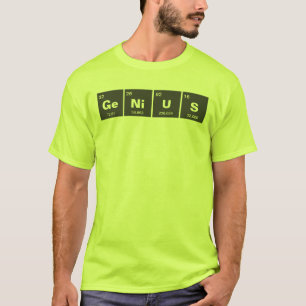 Chemisch periodiek systeem van elementen: GeNiUS T-shirt