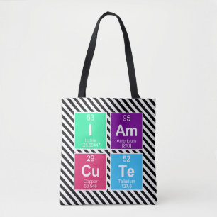 Chemisch periodiek systeem van elementen: IAm CuTe Draagtas
