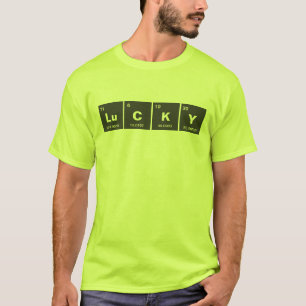 Chemisch periodiek systeem van elementen: LuCKY T-shirt