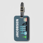 Chemische apparatuur  bagagelabel (Voorkant (verticaal))