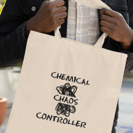 Chemische Chaos Controller Grappige Chemie Leraar Tote Bag