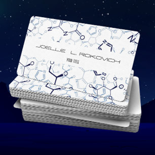 Chemische Chemie Symbolen Business Card Template Visitekaartje