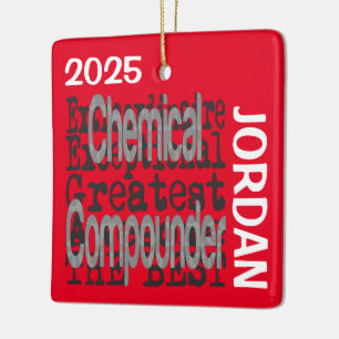 Chemische Compounder Buitengewoon DOUANE Keramisch Ornament