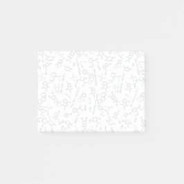 Chemische diagrammen, groen post-it® notes
