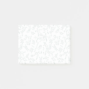 Chemische diagrammen, groen post-it® notes