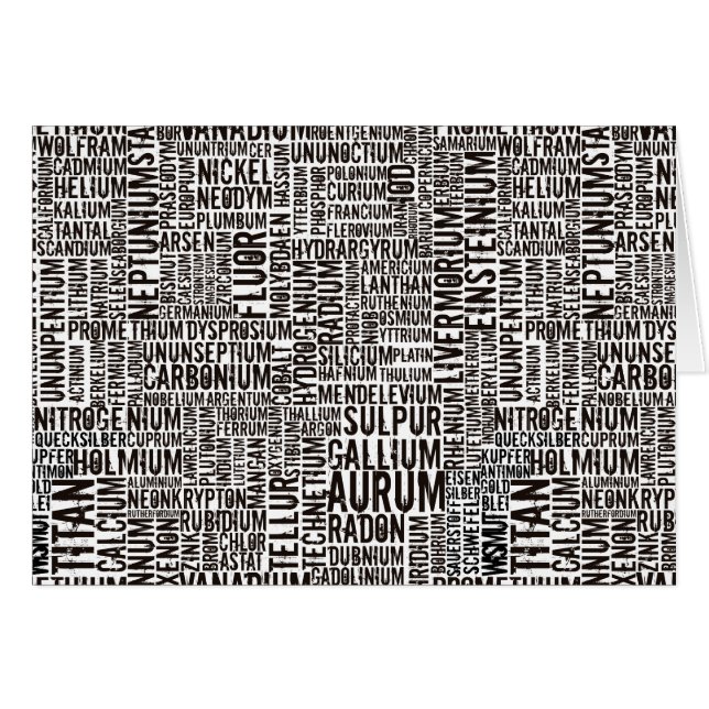 Chemische Elemente (Voorkant Horizontaal)