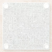 Chemische elementen glazen onderzetter (Achterkant)