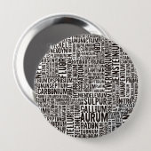 Chemische elementen ronde button 4,0 cm (Voorkant /achterkant)