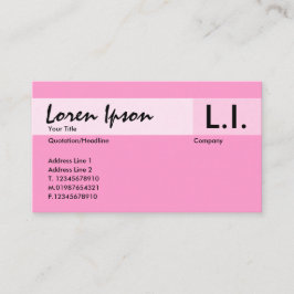 Chemische elementen - Roze Visitekaartje