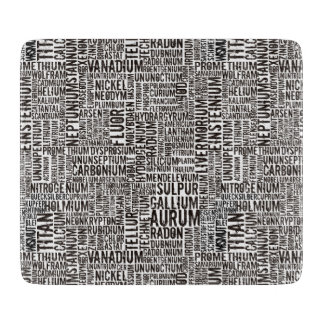 Chemische elementen snijplank