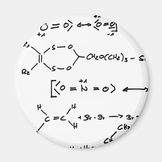 Chemische formule magneet (Voorkant)