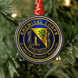 Chemische korps metalen ornament