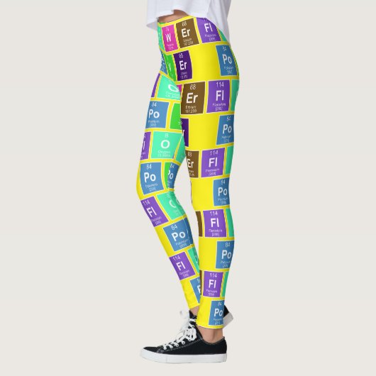 Chemische periodieke tabel van elementen: FlOWEr P Leggings (Links)