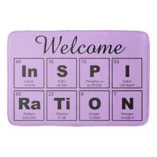Chemische periodieke tabel van elementen: InSPIRaT Badmat