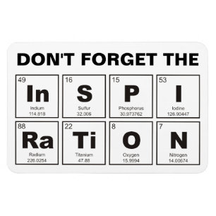 Chemische periodieke tabel van elementen: InSPIRaT Magneet