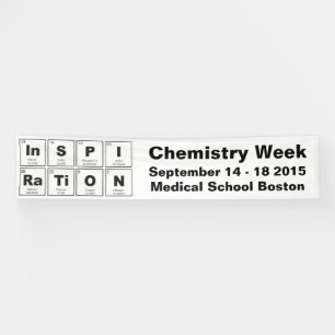 Chemische periodieke tabel van elementen: InSPIRaT Spandoek