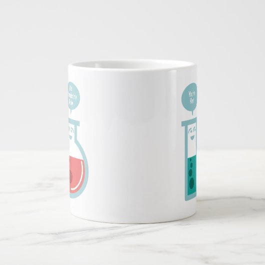 Chemische reactie extra grote beker (Voorkant)