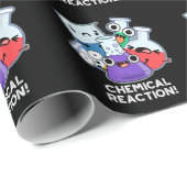 Chemische Reactie Grappige Chemie Pun Dark BG Cadeaupapier (Rol Hoek)