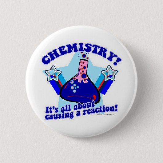 Chemische reactie ronde button 5,7 cm (Voorkant)