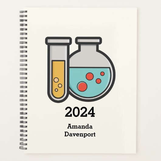 Chemische reageerbuis en bekerglas planner (Voorkant)