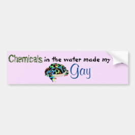 Chemische stoffen maakten mijn kikkergay bumpersticker
