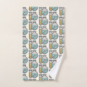 Chemische Testbuis en Bekerpatroon Bad Handdoek (Handdoek)