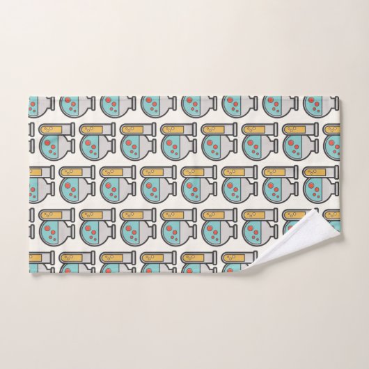 Chemische Testbuis en Bekerpatroon Bad Handdoek (Handdoek)
