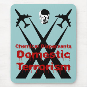 Chemische verspreiders zijn binnenlandse terrorism muismat