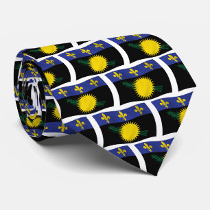 Chemise à cravate drapeau de la Guadeloupe