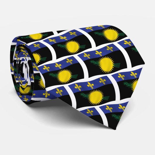 Chemise à cravate drapeau de la Guadeloupe (Roulé)