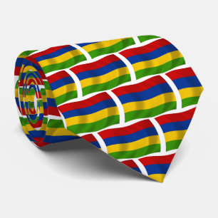 Chemise à cravate drapeau mauricien