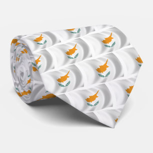 Chemise à cravate du drapeau de Chypre