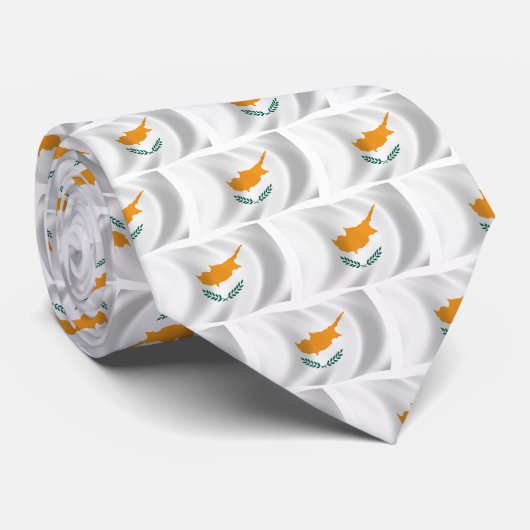 Chemise à cravate du drapeau de Chypre (Roulé)